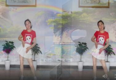 茉莉张家界感恩广场舞《幸福跳起来》中国舞蹈家协会健康养生舞 背面演示及分解教学