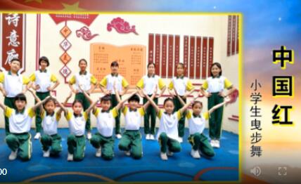 妮可广场舞《中国红》小学生版 原创入门曳步舞 背面演示及分解教学