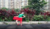 河源廖梅方广场舞《情火》第71欢快动感健身操 演示和分解动作教学