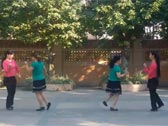 花花广场舞双人舞 站在草原望北京