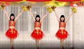 阿珠广场舞《过新年》花球舞 演示和分解动作教学 编舞阿珠