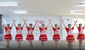 刘荣广场舞《我爱北京天安门》演示和分解动作教学 编舞刘荣
