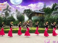 林州芳心广场舞《月亮》傣族舞 演示和分解动作教学 编舞芳芳