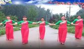 户县迎霞广场舞《酒醉的蝴蝶》团队表演网红32步 演示和分解动作教学