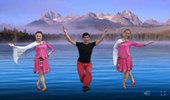 凤凰六哥广场舞《等着我来爱》原创藏族舞 演示和分解动作教学 编舞六哥