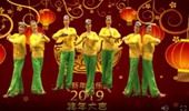 龙城依诺广场舞《新年到了喜事多》演示和分解动作教学 编舞刘荣