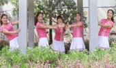 艺静心缘广场舞《粉红色的回忆》超简单活力步子舞 演示和分解动作教学