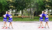 红蝶广场舞《甜甜小妹》原创双人对跳 演示和分解动作教学 编舞红蝶