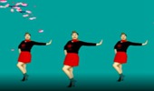 秋天雨广场舞《桃花运》48步帅气水兵舞简单又好学 演示和分解动作教学