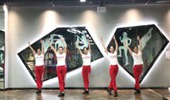 林州芳心广场舞《美美哒》收腹健身操 演示和分解动作教学 编舞芳芳