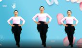 晓杰广场舞《踏浪》网红32步DJ健身弹跳步子舞 演示和分解动作教学