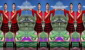 大塘白玫瑰广场舞《映山红》恰恰舞32步 演示和分解动作教学 编舞白玫瑰