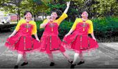 简画广场舞《思念情缘》新舞发布会 演示和分解动作教学 编舞简画