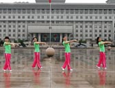 阿敏广场舞健身舞 站在草原望北京 正背面演示 王广成编舞