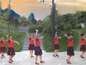 云紫燕20步广场舞 红姑娘儿 正反面演示及分解动作 步子舞