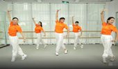 青儿广场舞《朗迪八段锦》健身操 演示和分解动作教学