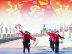 昌黎波波原创广场舞 红红的中国 长绸扇舞