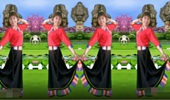 大塘白玫瑰广场舞《我的九寨》藏族舞 演示和分解动作教学 编舞白玫瑰