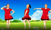 天使之翼广场舞《海棠姑娘》经典老歌恰恰32步 演示和分解动作教学