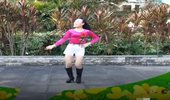 河源廖梅方广场舞《出人头地》第85支40步大众健身操 演示和分解动作教学