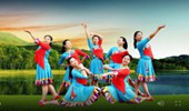云裳广场舞《等着我来爱》网红歌曲欢快藏族舞 演示和分解动作教学