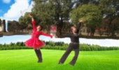 湖北星月广场舞《山谷里的思念》水兵舞慢四造型 演示和分解动作教学
