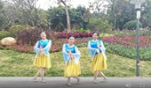 广州飘雪广场舞《你的世界为谁飘着雪》抒情舞蹈 演示和分解动作教学
