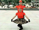 广州太和珍姐广场舞《我在纳林湖等着你》双人水兵舞 演示和分解动作教学 编舞珍姐