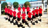 乔茜广场舞《十送红军》经典红歌14人变队形 演示和分解动作教学 编舞诗诗