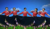 武汉汪汪广场舞《蓝色天梦》藏族舞 演示和分解动作教学 编舞汪汪