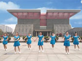 安徽省绿茶飞舞广场舞 我爱广场舞 正背表演与动作分解