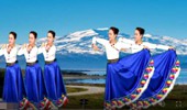 跳跃的旋律广场舞《容颜》藏族舞蹈 演示和分解动作教学 编舞跳跃旋律