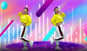 晓杰广场舞《摆腿摇》网红火爆DJ跑跳32步步子舞 演示和分解动作教学