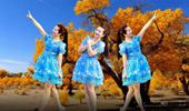 秋天广场舞《爱河》中三步舞蹈 演示和分解动作教学 编舞秋天