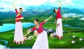 广西灵山曹曹广场舞《梦中的卓玛》藏族舞蹈 演示和分解动作教学