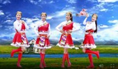 秋天广场舞《哈达》藏族舞 演示和分解动作教学 编舞秋天