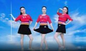 河南丽儿广场舞《十五的月亮》中秋节特献柔美32步 演示和分解动作教学