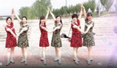 清河清清广场舞《你是我今生的依靠》双人对跳水兵舞 演示和分解动作教学
