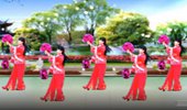 庞清华姐妹广场舞《中华全家福》新版花球舞喜庆欢快 演示和分解动作教学