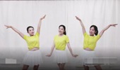 林州芳心广场舞《桃花笑》原创六一跳这支舞正合适 演示和分解动作教学