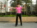 浙江温州绿蕾丝广场舞 健身舞 幸福爱河 正反面演示