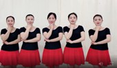 林州芳心广场舞《东北汉子》原创欢快步子舞 演示和分解动作教学
