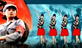 秋天雨广场舞《十送红军》经典红歌48步水兵舞 演示和分解动作教学