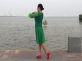 舞在深圳湾广场舞《秋水伊人》编舞：雨丝 背面演示及 动作分解