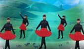 山东可爱小龙女广场舞《一起走天涯》32步子舞 演示和分解动作教学