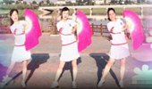 清河清清广场舞《你是我的人》网红扇子舞 演示和分解动作教学