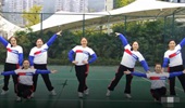 重庆叶子广场舞《姐姐妹妹造起来》演示和分解动作教学 编舞叶子