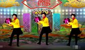 驻马店永远广场舞《红红吉祥年》32步新年舞 演示和分解动作教学