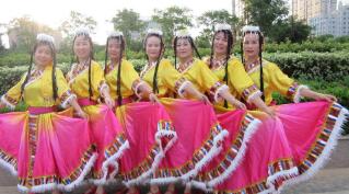 湖北玉米广场舞《我们好好爱》藏族舞 演示和分解动作教学 编舞玉米