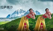 郦影广场舞《拉萨羌沙》藏族舞 演示和分解动作教学 编舞饶子龙